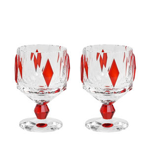 Copa de cristal de whisky de color de lujo grabado personalizado 200ml capacidad estilo europeo elegante vaso de cristal de corte alto - Product Image 1