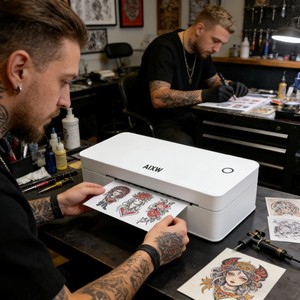 AIXW便携式A4打印机热敏打印机不需要墨水小尺寸无线袖珍打印机 - Product Image 5