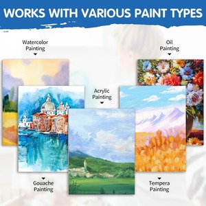 Полотно, растянутое полотно для живописи, 18x24 дюйма, унция, загрунтованный профиль 3/4 дюймов, профессиональный холст для художников - Product Image 4