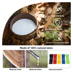 Bandes de résistance mini-boucles 100 % naturelles en TPE, personnalisables avec logo, pour la gym, le yoga, la physiothérapie, unisexe, enfants, entraînement à domicile - Product Image 6