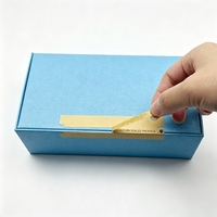 Étiquette autocollante en papier kraft à fermeture éclair facile à déchirer, autocollant de sécurité pour l'étiquetage des boîtes d'expédition et la fermeture des colis