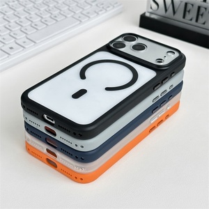 Suministro de Fábrica: Funda Magnética Transparente Premium para PC con Compatibilidad Magnética para iPhone 13 14 15 16 17 Pro Max Series - Product Image 6