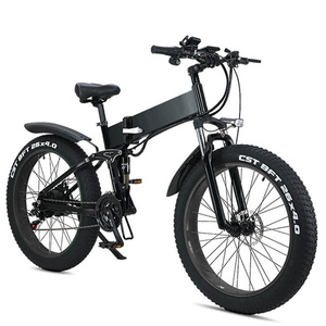 Vélo de montagne électrique pliable à suspension intégrale super léger de 26 pouces 350W 500W 1000W - Product Image 1