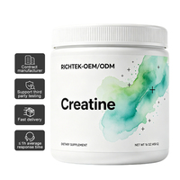 Créatine monohydrate pure en poudre micronisée, sans saveur, complément sportif en vrac, non-OGM, sans gluten, pour le soutien musculaire
