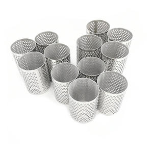 Filtre à mailles perforées sur mesure en acier inoxydable 304, <span class=keywords><strong>cartouche</strong></span> filtrante à trous ronds, simple ou double couche, support inclus - Product Image 2