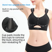 Soutien-gorge post-opératoire léger et respirant en nylon, stabilisant les implants mammaires, sans armatures, idéal pour la récupération post-chirurgicale estivale