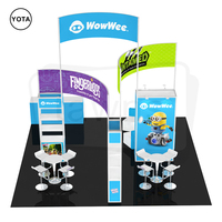 Stand d'exposition modulaire portable en aluminium personnalisé Yota pour salons professionnels, foires et expositions - Affichage à tubes rétroéclairés