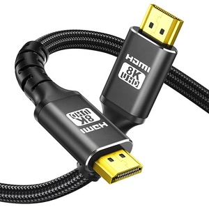 Câbles HDMI 2.1 en nylon tressé Xput 0.5M 1M 1.5M 2M 3M 5M 8K 2.1V avec <span class=keywords><strong>Ethernet</strong></span> <span class=keywords><strong>pour</strong></span> <span class=keywords><strong>TV</strong></span> Box 8K <span class=keywords><strong>4K</strong></span> - Product Image 1
