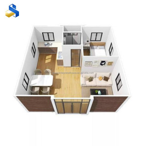 Maison préfabriquée extensible en conteneur maritime de 40 pieds ou 20 pieds, prête à l'emploi, en acier léger, pliable, type villa, à vendre - Product Image 5