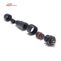 Connecteur étanche IP68 à 4 broches M14 pour bande LED, vis magnétique, alimentation AC/DC, étanche, connecteur à 2, 3, 4, 5, 6, 8 broches