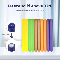 Sac isotherme en HDPE de qualité alimentaire avec bâton de gel réfrigérant, non toxique, pour flacon d'insuline et pack de glace pour diabétiques