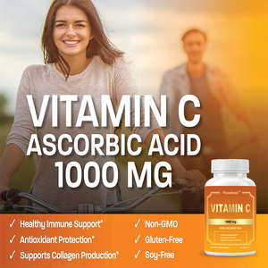 Fabricante Chino, Venta al por Mayor, OEM, Marca Privada, Tabletas de Vitamina C Pura, <span class=keywords><strong>Ácido</strong></span> <span class=keywords><strong>Ascórbico</strong></span> 1000mg, Suplementos para Reforzar el Sistema Inmunológico - Product Image 2