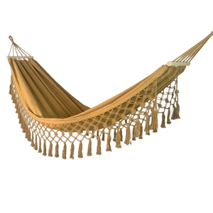 Hamaca Portátil para Adultos, Resistente, con Protección Antivuelco, Hamaca Gruesa con Borlas para Camping y Senderismo - Product Image 1