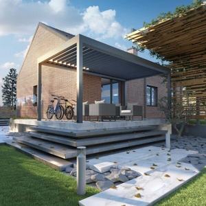 Pergola <span class=keywords><strong>avec</strong></span> <span class=keywords><strong>volet</strong></span> <span class=keywords><strong>roulant</strong></span>, ouverture et fermeture électriques <span class=keywords><strong>en</strong></span> un clic et sauvegarde manuelle, équilibre entre l'ombrage et la ventilation - Product Image 1