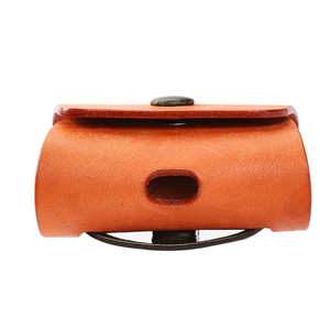 Étui de protection pour <span class=keywords><strong>AirPods</strong></span> en cuir cousu à la main, boîte de protection pour écouteurs sans fil avec fermeture à bouton, couleur personnalisée - Product Image 3