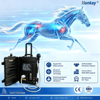 Appareil à ondes de choc électromagnétiques focalisées pour chevaux, populaire pour la récupération des blessures sportives chez les animaux, idéal pour les écuries.