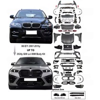 Kit carrosserie pour BMW X6 E71 2007-2015, mise à niveau vers le style X6M G06 LCI 2024, sans rétroviseurs ni bas de caisse