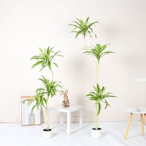 Plante artificielle <span class=keywords><strong>en</strong></span> plastique Dracaena Fragrans <span class=keywords><strong>en</strong></span> <span class=keywords><strong>pot</strong></span>, ornement de jardin pour le bureau, la maison, la décoration, faux arbres, plantes artificielles - Product Image 3