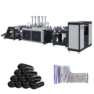 Fully Auto 2 Track Garbage Bags On Roll Making Machine