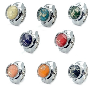 Montre à doigt couleur bonbon, mini montre à quartz brillante avec diamants, bracelet élastique, cadeau pour femmes, filles, <span class=keywords><strong>étudiant</strong></span>es - Product Image 1