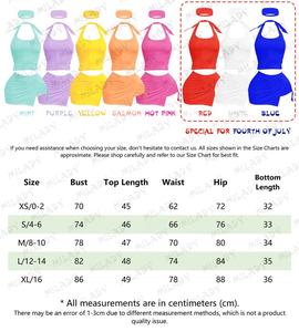 Essentials Baumwoll-Tanktop und Shorts Rocks ets Benutzer definiertes Logo Sexy Women 2-teiliges Rockset Benutzer definierte gemütliche passende Sets für Frauen - Product Image 4