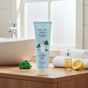 THEFACESHOP Jeju Volcanic LAVA Anti-DUST ครีมทำความสะอาดรูขุมขนด้วยกรดไฮยาลูโรนิกและวิตามินซีดูแลผิวเครื่องสำอางเกาหลี - Product Image 3