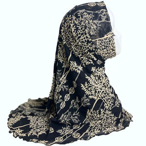 Châle Musulman En Mousseline <span class=keywords><strong>De</strong></span> Soie Jersey Floral Soie <span class=keywords><strong>De</strong></span> Medine Impression Léopard Mode Écharpe Malaisie Arabe Tube Instantané Amira Hijab - Product Image 4