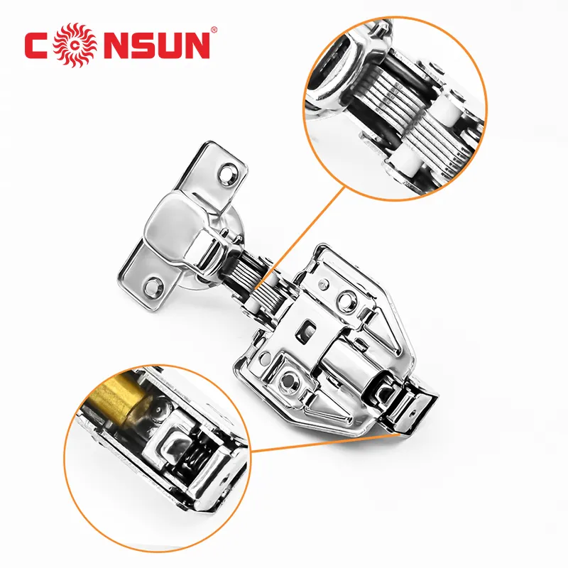 CONSUN 35mm 3D regolabile Hardware da cucina Clip On close office chiusura automatica cerniera idraulica per porta cerniera per mobili