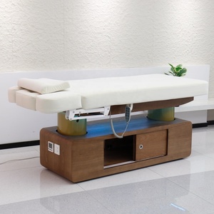 Lit de beauté électrique en bois massif, lit de massage pour salons de beauté et centres de santé, multifonctionnel pour massage corporel SPA et tatouage - Product Image 4