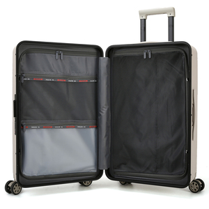 Valise en aluminium à grande capacité, à double roues, avec poignée latérale, de luxe, pour les voyages, les affaires, les loisirs, avec logo personnalisé en gros - Product Image 3