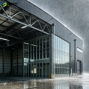 Parque Logístico de Estructura de Acero, Instalación de Almacenamiento, Resistente al Viento, Sostenible, Proveedor ODM Avanzado, Panel Sándwich - Product Image 1
