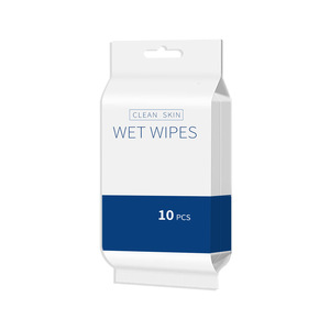 Clean Skin Wet Wipes 10Pcs Individually <b>Wrapped</b> For Hand And Mouth Cleaning - Product Image 2