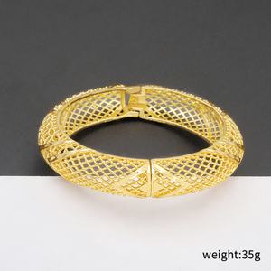 JXX Bracelet de haute qualité, nouvelle mode, plaqué or 24 carats, pour femmes, produits de mariage Dubaï/Afrique/Éthiopie - Product Image 5