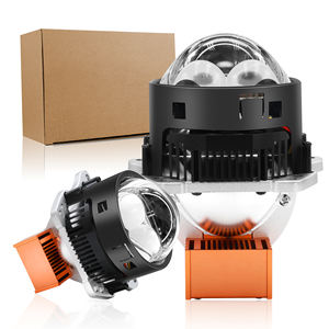 Chenlang bas <span class=keywords><strong>prix</strong></span> voiture à faisceau haut et bas H4 9005 9006 H11 H7 2 ampoule Laser bi-led projecteur lentille phares rénovation pour voiture automatique - Product Image 1