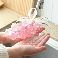 Savon artisanal en forme de grappe de raisin en cristal transparent à la rose 240g, barre de savon naturelle pour le bain et le corps, coffret cadeau, emballage personnalisé, sérigraphie, vente en gros