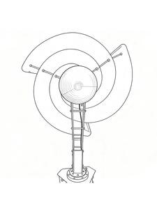 Generador Eólico de Eje Vertical Tipo Arquímedes GW1200-V1, la "Turbinas Eólicas Tipo Arquímedes" se Refieren a la Espiral Arquímedea - Product Image 4