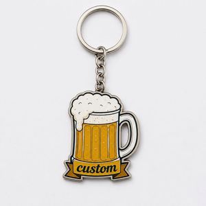 Porte-clés personnalisés en gros sur le thème de la culture pubulaire, porte-clés de festival, porte-clés avec logo de marque de bière, promotion de bar, souvenir - Product Image 2
