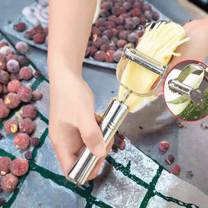 Offre Spéciale : Éplucheur Manuel Multifonctionnel en Acier Inoxydable pour Pommes de <span class=keywords><strong>Terre</strong></span>, Pommes et Concombres – Ustensile de Cuisine Domestique Facile à Utiliser pour Éplucher et Trancher les Fruits - Product Image 3