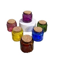Vente en gros de mini pots à bougies en verre transparent/brun de luxe, vides, parfumés, pour diffuseur de parfum, avec bouchon en bois