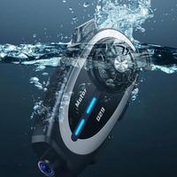 Casque de moto Q29 avec caméra, interphone, réduction de bruit ENC, partage de musique