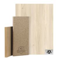 Panneau MDF mélaminé à motif bois personnalisable, épaisseur 18 mm, ignifuge, résistant à l'humidité, pour salle de bain, cuisine, hôtel, style contemporain