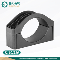 K160/230 Taquet à câble unique en nylon à noyau unique pour câble Clip de fixation Support PA66 Taquet de câble électrique