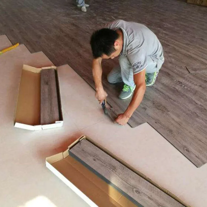 Witop Decor Garage LVT Flooring Tiles 4mm 5mm Click PVC Plastic Wood Floor 4mm Vinyl Planks Luxury SPC Flooring