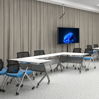 Tables de réunion pliantes LEADCOM LS-704, structure en acier de haute qualité, modernes, pour salles de classe et usage commercial.
