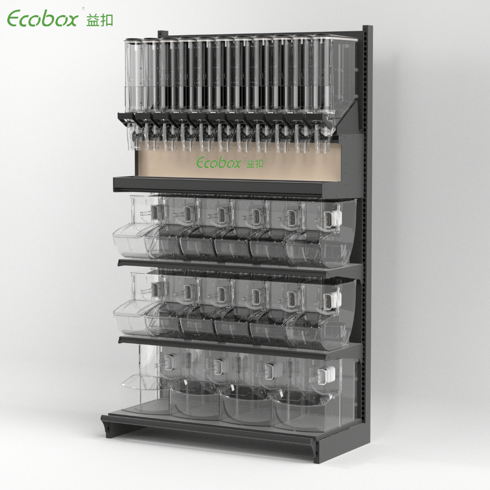 High Quality Supermarket Bulk Display Solution Pick And Mix Gondola Shelving Racks