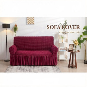 Housse de canapé extensible épaisse en seersucker toutes saisons, entièrement enveloppante, vente directe usine, pour canapé paresseux et coussin de canapé - Product Image 4