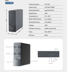 Fabricant de filtre à eau à changement facile Nouveau design 600G Ro Purificateur d'eau intelligent Purificateur d'eau à usage domestique - Product Image 3