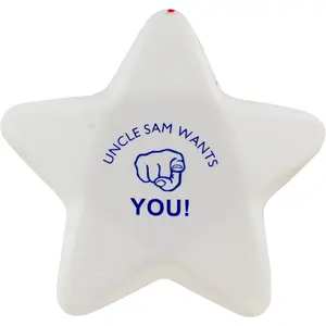 Promotion kid pu ball gift flag star stress ball with custom logo toy supplier