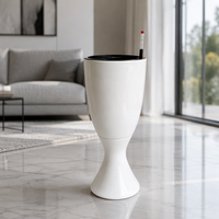 Pot de fleurs de style européen imitation céramique, grande capacité, pour intérieur, résistant aux fissures et à la corrosion, pour la maison