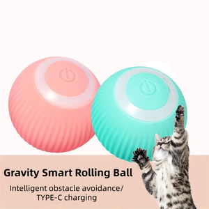 Pet Accessories Smart <strong>Cat</strong> <strong>T</strong> Oys Automatic Rolling Ball Electric <strong>Cat</strong> Toys Interactive for <strong>Cats</strong> Training Self-moving Kitten Toys - Product Image 1